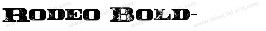 Rodeo Bold字体转换